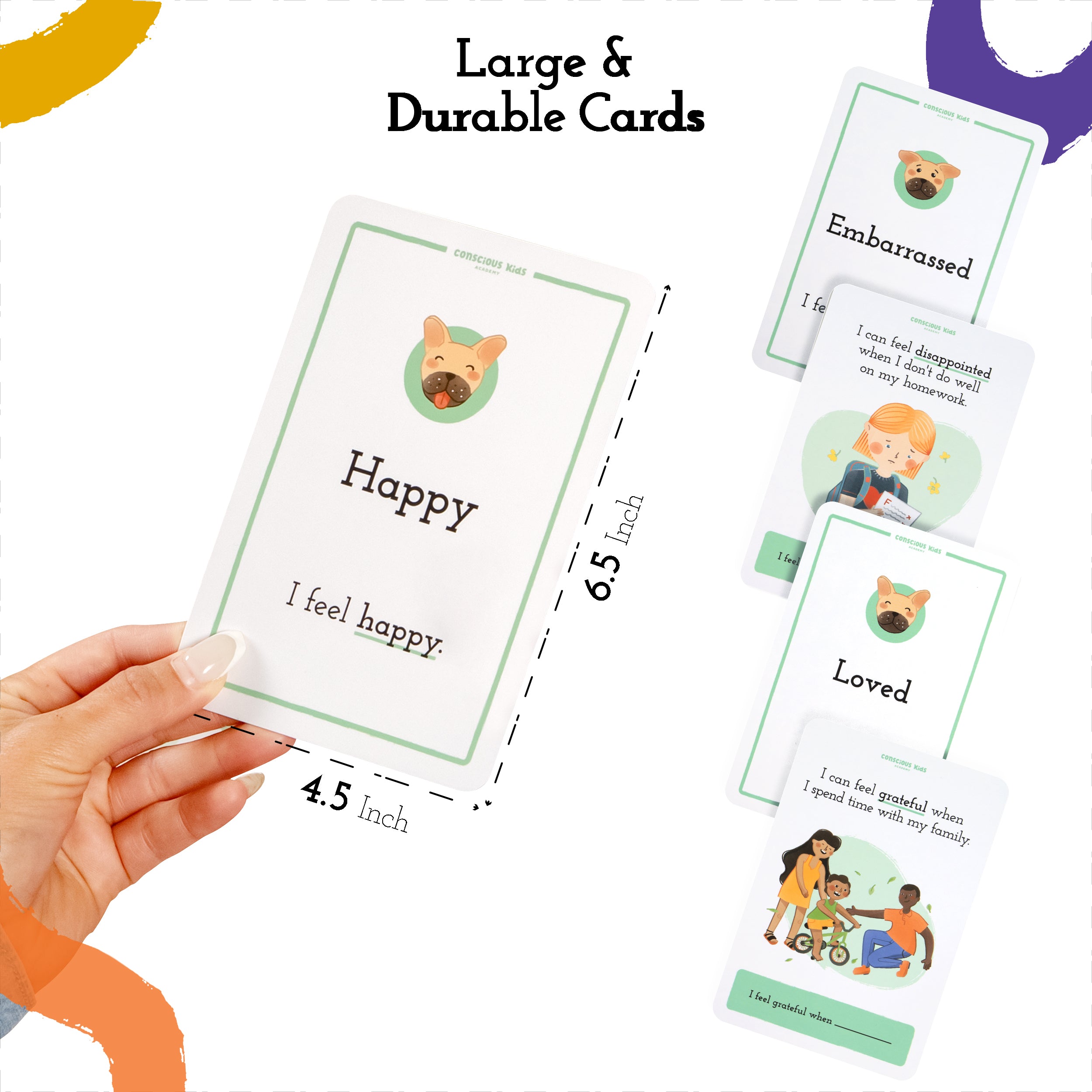 Feelings Flashcards for Kids - Single Deck