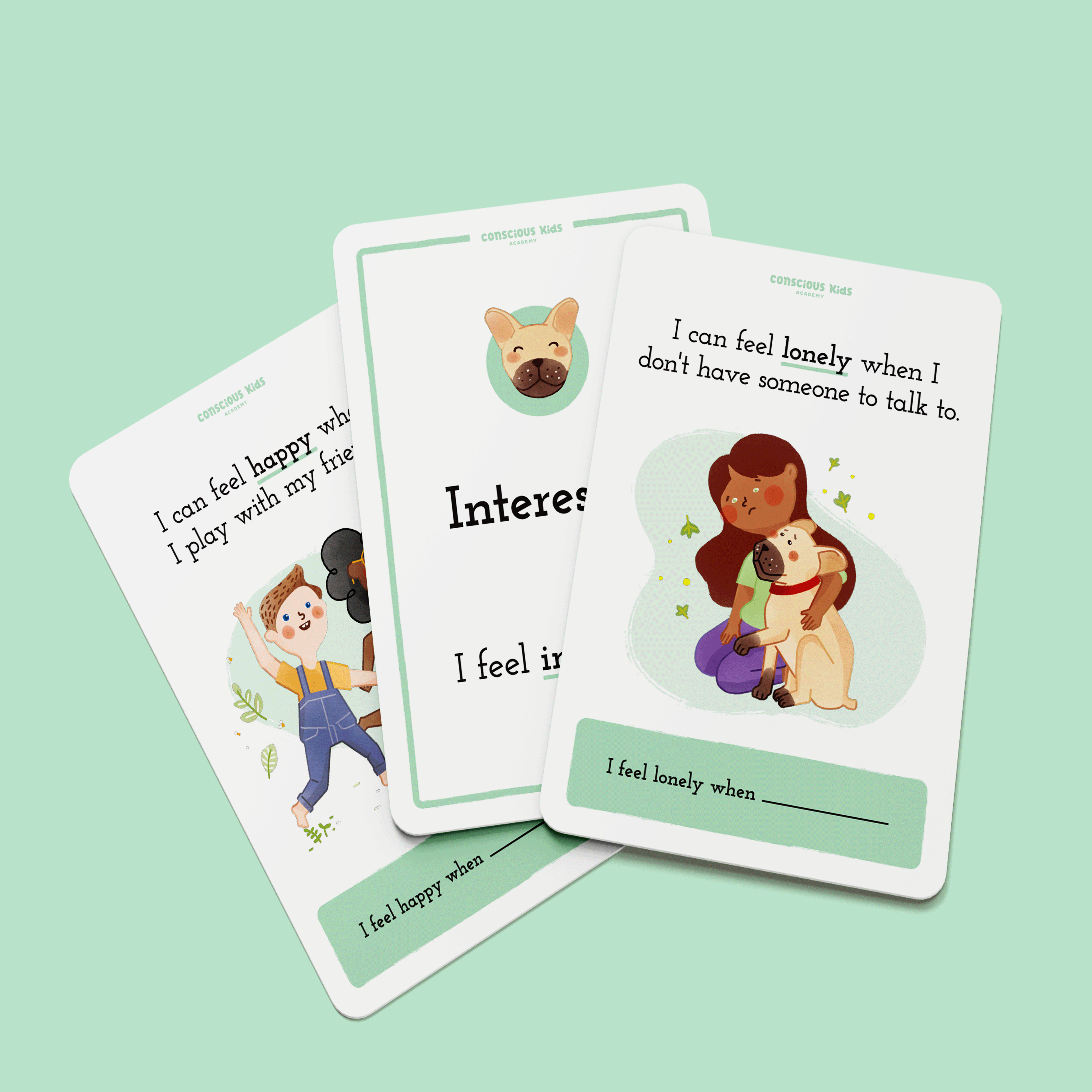 Feelings Flashcards for Kids - Triple Bundle