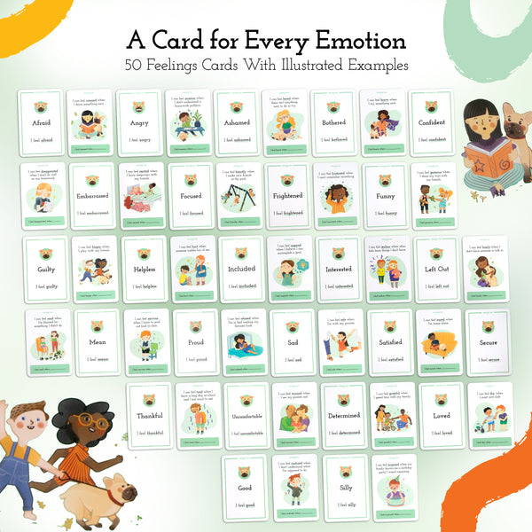 Feelings Flashcards for Kids - Single Deck