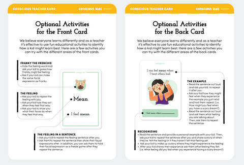Feelings Flashcards for Kids - Single Deck